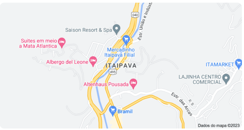 mapa de itaipava