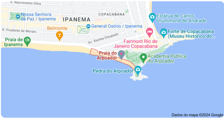 mapa para morar no arpoador